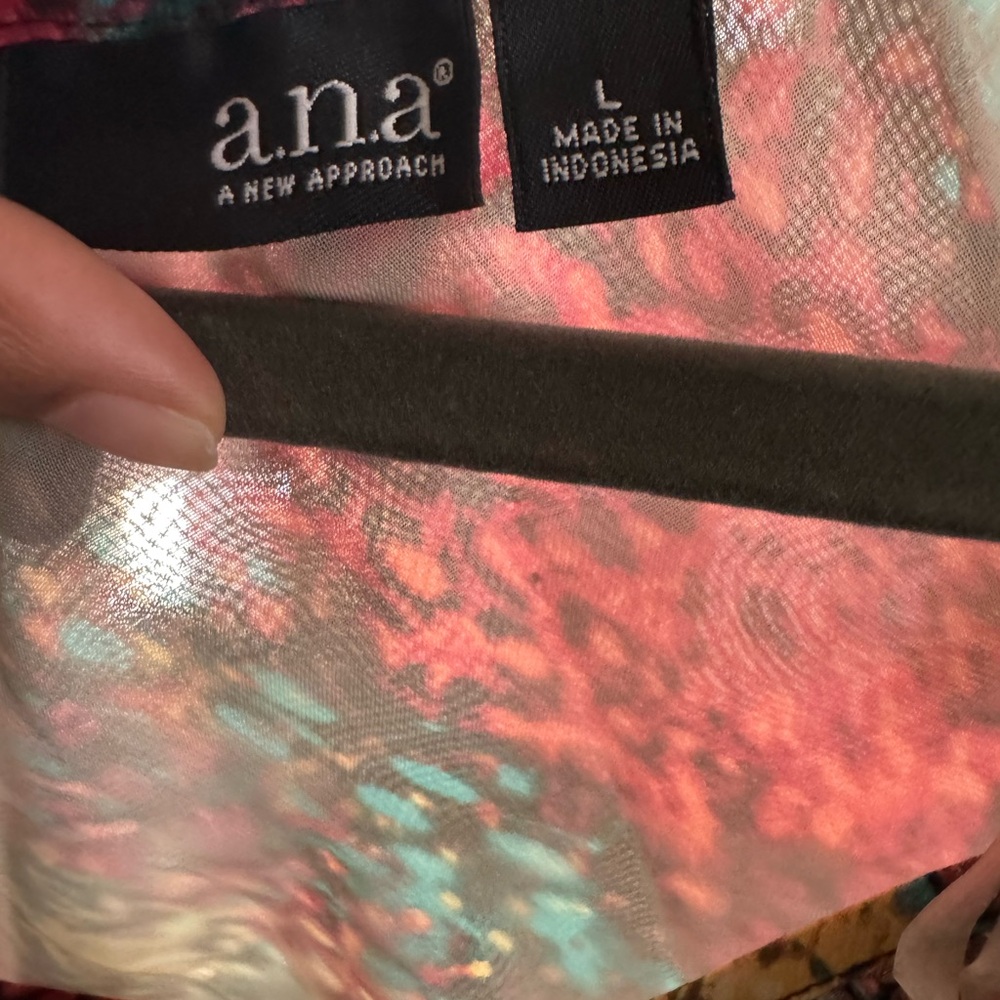 a.n.a Colorful Sheer Top